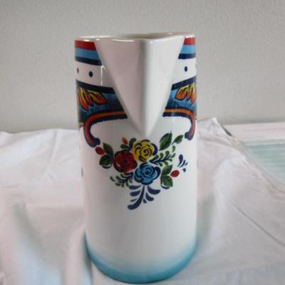 New Euro Ceramica Water pitcher, Zanzibar pattern