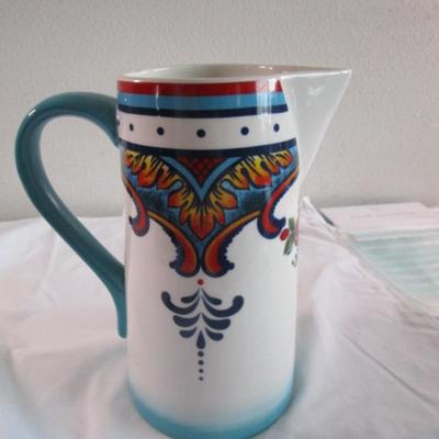 New Euro Ceramica Water pitcher, Zanzibar pattern