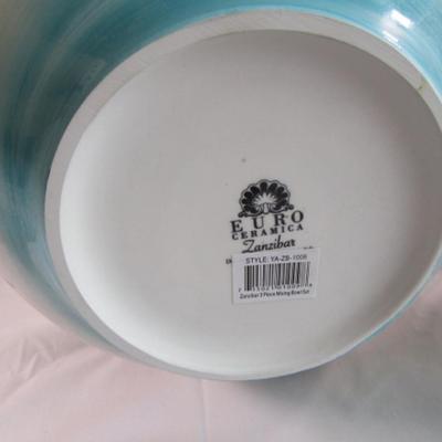 New Euro Ceramica mixing bowls, Zanzibar pattern