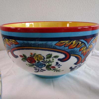New Euro Ceramica mixing bowls, Zanzibar pattern