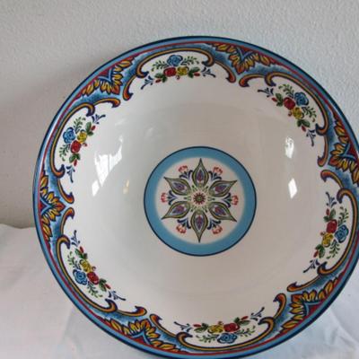 New Euro Ceramica serving bowl, Zanzibar pattern