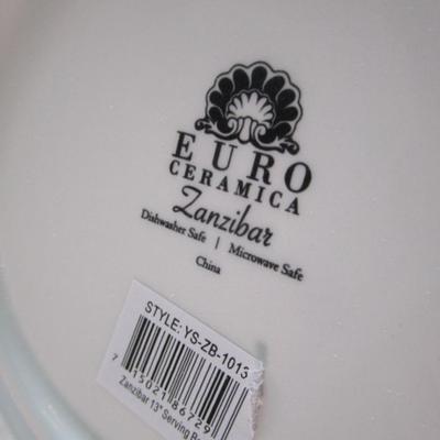 New Euro Ceramica serving bowl, Zanzibar pattern