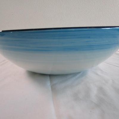 New Euro Ceramica serving bowl, Zanzibar pattern