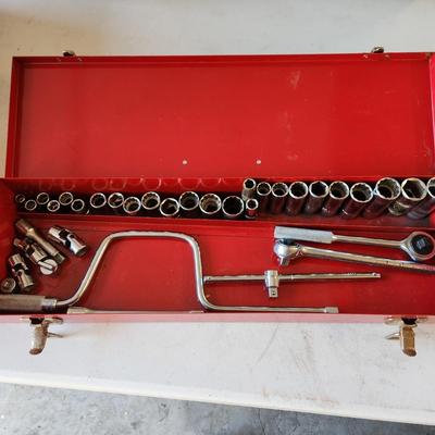 Socket Set in Duplex Metal Tool box