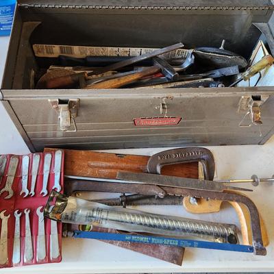Craftsman Metal Tool box Filled w Tools