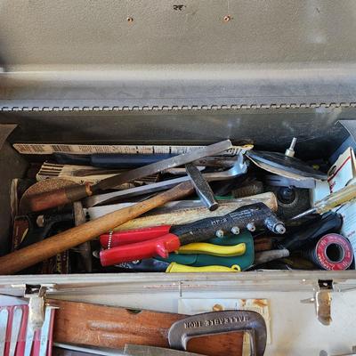 Craftsman Metal Tool box Filled w Tools