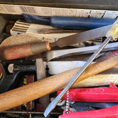 Craftsman Metal Tool box Filled w Tools