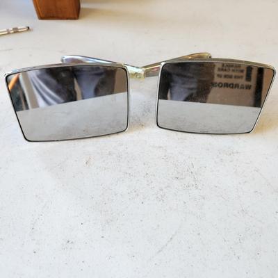 Pair Ford Side View Chrome Mirrors