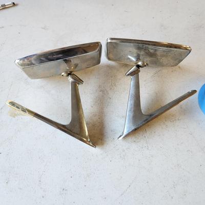 Pair Ford Side View Chrome Mirrors