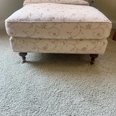French Provincial Style Accent Chair & Ottoman (GB1-MG)