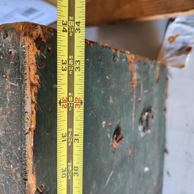 Vintage Wooden Tool Box w Tools