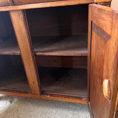 Early American Jelly Cupboard Cabinet (GB2-RG)