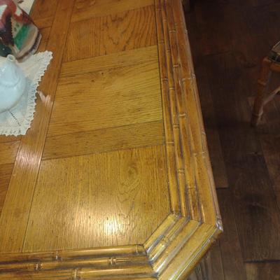 Century Furniture Co. Bamboo Design Dining Table with Four Chairs