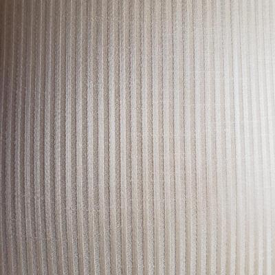 White Satin Striped Couch (L-KD)
