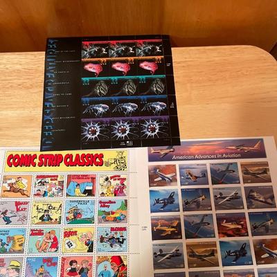 Creatures, comics and plane stamps