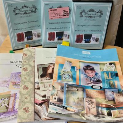(3) Stamp Maker Photopolymer Gel Packs and Stamp Making Books