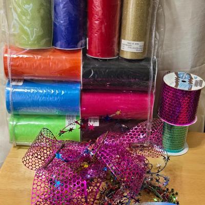 New Spools of Sewing Tool and Gift Ribbon