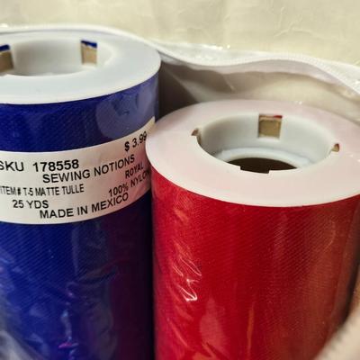 New Spools of Sewing Tool and Gift Ribbon