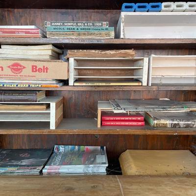Vintage books that have been stored outside