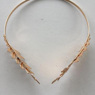 Gold tone headband