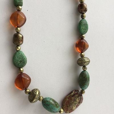 VCLM masked colorful fashion necklace