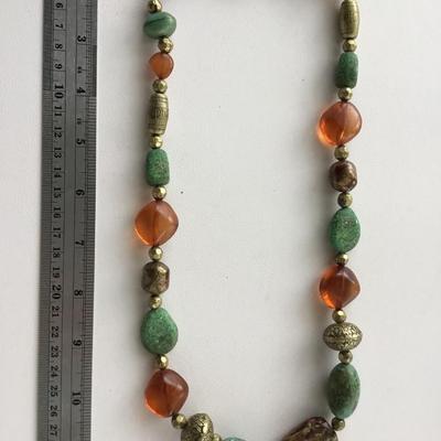 VCLM masked colorful fashion necklace