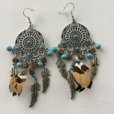 Western style statement earrings