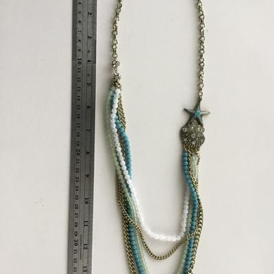 Beautiful multilayer colorful statement necklace