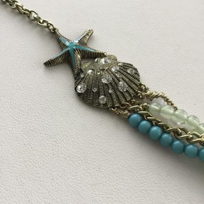 Beautiful multilayer colorful statement necklace