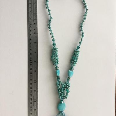 Turquoise stone type statement beautiful necklace