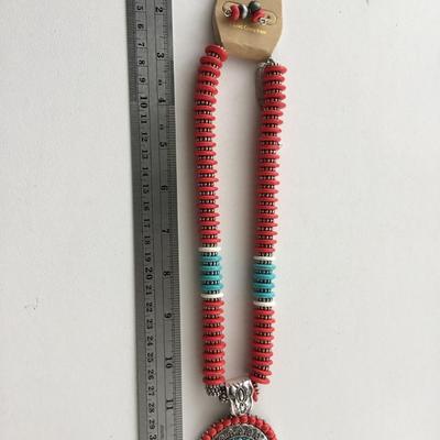 Beautiful statement necklace with matching earrings