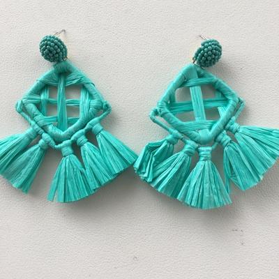Beautiful blue fashion earrings