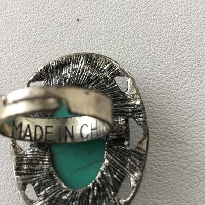 Made in China marked statement ring