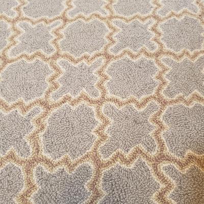 Hand Tufted Floral Modern Grey Loop Pile 4' x 6' Rug (L-KD)