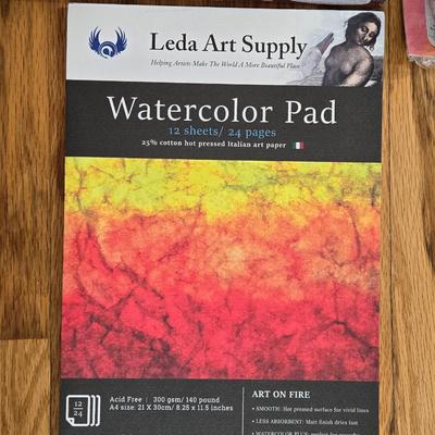 Watercolor Pad, New Palette, Tapes, Absorbent Ground, and (2) Liquid Masks