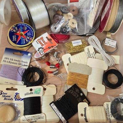 Large Lot of Varying String for Jewelry Making