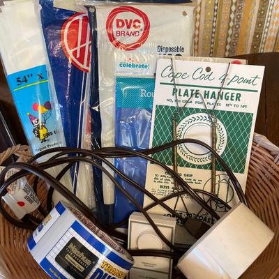 Basket of misc items