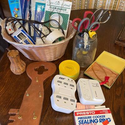 Basket of misc items