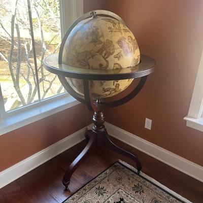 Large Celestial Globe in Wooden Stand (O-MG)