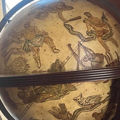Large Celestial Globe in Wooden Stand (O-MG)