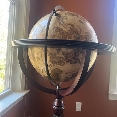 Large Celestial Globe in Wooden Stand (O-MG)
