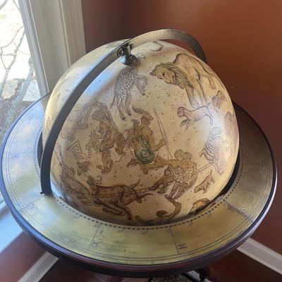 Large Celestial Globe in Wooden Stand (O-MG)