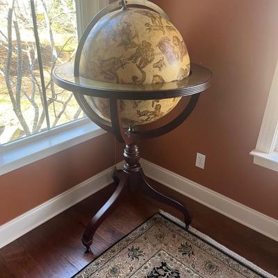 Large Celestial Globe in Wooden Stand (O-MG)