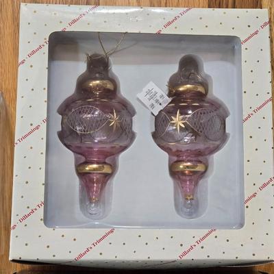 (3) New Boxes of Christmas Ornaments from Dillard's