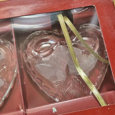 (2) New Boxes of Mikasa Crystal Ornaments