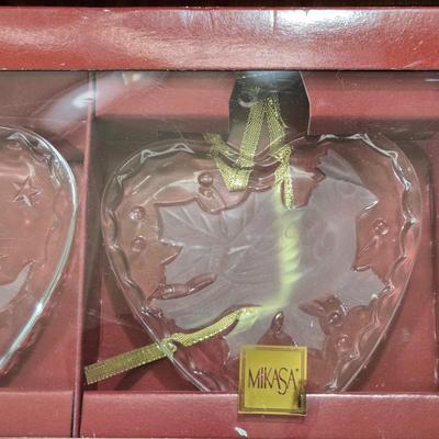 (2) New Boxes of Mikasa Crystal Ornaments