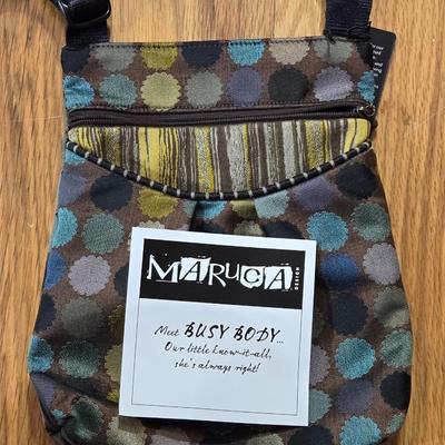 New with Tags Marucia "Busy Body" Crossbody Bag and New Marucia Matching Wallet