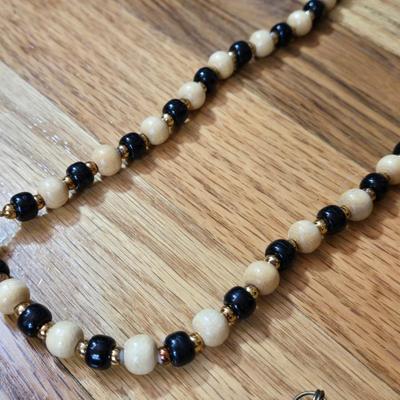 Vintage African Bead and Bone Necklaces Lot