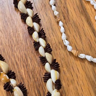 Vintage Shell Beaded Necklaces