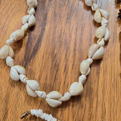 Vintage Shell Beaded Necklaces